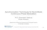 Synchronization Techniques for Burst-Mode …Ehsan Hosseini Department of Electrical Engineering & Computer Science University of Kansas E. Hosseini Ph.D. Defense: Synchroni zation