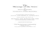 rosicrucian.comrosicrucian.com/pdf_plaza/Message of the Stars.pdf · Max Heindel Augusta Foss Heindel Max Heindel, spiritual Initiate and messenger of the Rosicrucian Brotherhood,