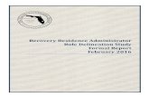 Recovery Residence Administrator Role Delineation Study ... · SMEs who identified the core competencies are considered experts in the field, they represent only a small group of