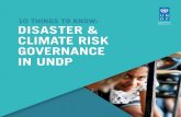 Empowered lives. DISASTER & CLIMATE RISK GOVERNANCE IN … and Disaster... · disaster and climate risk governance distributed by region (2005-2016) FIGURE 4: UNDP projects with a