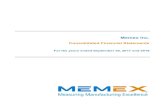 Memex Q4 30Sep2017 Financial Statements FINAL · 2018. 1. 16. · audit opinion. Opinion In our opinion, the consolidated financial statements present fairly, in all material respects,