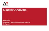 Cluster Analysis - MyCourses...Cluster Analysis (CA) ~ method for organizing data (people, things, events, products, companies, etc.) into meaningful groups or taxonomies based on