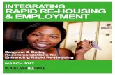 INTEGRATING RApId RE-HOusING & EMpLOYMENT · Heartland Alliance provides a comprehensive array of services in the areas of safety, health, housing, education, economic opportunity,