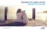 DISABILITY AND LEAVE BENEFITS GUIDE · 2019. 12. 30. · DISABIITY AND EAE BENEFITS GUIDE 5 Eligibility for Disability Benefits If you’re a regular full-time or part-time U.S. Citi