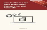 How to Choose the Right Web Design Company for Your Nonprofit · 2015. 9. 6. · How to Choose the Right Web Design Company for Your Nonprofit | wiredimpact.com 12 Step Two: Choose