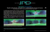 Rapid orthodontic extrusion of a subgingivally fractured ... · Rapid orthodontic extrusion of a subgingivally fractured incisor Jean-Philippe Ré, DDSa and Jean-Daniel Orthlieb,