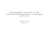 Demographic overview of the LEP and FLEP population in ... · * 76,955 LEPs were identified for funding and service purposes in 2012-13 (the record of 2 students were not located