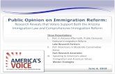 Public Opinion on Immigration Reform: Research Reveals that … · 2010. 6. 4. · Putting Immigration Reform to the Test – April 2010 – Hart Research 2 Key Survey Findings The