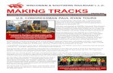 WISCONSIN & SOUTHERN RAILROAD L.L.C. MAKING TRACKS · During the train ride Mr. Nordstrom discussed the importance of the 45G tax credit to short line railroads such as WSOR. The