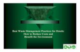 Best Waste Management Practices for Hotels .pptfiles.ctctcdn.com/9772c893201/a64260c6-294a-44a1-b388-0adbdb7… · Benefits of a Great Waste Management Program Cost reduction: less