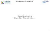 Graphic pipeline OpenGL, DirectX etc · 2 Computer Graphics Graphic pipeline Approach that is complementary to ray-tracing Lots of different implementations Software implementation