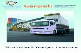 Fleet Owner & Transport Contractorganpatitransport.com/email/Final_Ganpatitransport02.pdfA-518, City Mall, 5th Floor, Sector-19, Plot No.4, Vashi- Turbhe Road, Navi Mumbai- 400705