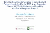 Early Nutritional Supplementation in Non-critically Ill ... · levels in hypophagic, and hospitalized cancer patients at nutritional risk in the absence of any relevant clinical complications.