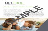 TaxTips - National Association of Tax Professionals Tips Samples... · • Gambling losses to the extent of gambling winnings. • Charitable contributions with most gifts deductible