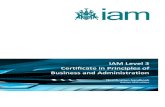 IAM Level - SSM Groupssmgroup.org/.../08/level-3-certificate...syllabus.pdf · IAM Level 3 . Certificate in Principles of . Business and Administration . Qualification handbook .