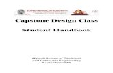 Capstone Design Class Student Handbookgauss.nmsu.edu/pdf/CapstoneDesignClassStudentHandbook.pdf · the Klipsch School of Electrical and Computer Engineering capstone design program.
