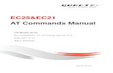 EC25&EC21 AT Commands Manual · 2020. 6. 8. · EC25&EC21 AT Commands Manual LTE Module Series Rev. EC25&EC21_AT_Commands_Manual_V1.2 Date: 2017-11-14 Status: Released