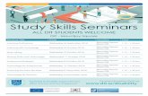 Study Skills Seminars - Dublin Institute of Technology · 2018. 10. 4. · Study Skills Seminars ALL DIT STUDENTS WELCOME DIT - Mountjoy Square Seminar Title Date Location Time Learning