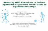 Reducing GHG Emissions in Federal Agencies: Insights from ... · cost-effective investments in EE, even though the “levelized cost of EE”is lower than the retail price for ...