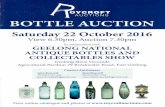 Geelong Bottle & Collectables Club Inc · 2016. 9. 29. · OYCROFT AUCTIONS BOTTLE AUCTION Saturday 22 October 2016 View 6.30pm, Auction 7.30pm In conjunction with GEELONG NATIONAL