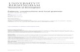 University of Birmingham Patterns, constructions and local grammar · 2018. 11. 29. · For Peer Review 1 Patterns, Constructions and Local Grammar: A case study of ‘evaluation’