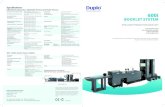 Specifications - Cleaning | Sagam600i BOOKLET SYSTEM INTELLIGENT PRODUCTION MADE EASY Fully automatic setup Fast and intuitive controller Tool less operations A4 landscape format A4