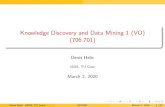 Knowledge Discovery and Data Mining 1 (VO) (706.701) · Teaching Data Science @ ISDS Introduction to AI & Data Science Computational Methods for Statistics Data Analysis Courses: