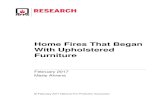 Home Fires That Began With Upholstered Furniture€¦ · $269 million in direct property damage. Overall, fires beginning with upholstered furniture accounted for 2% of reported home