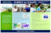 ENERGY & CLIMATE science-policy-exchange.org @scixpolicy · reached 50,000 twitter users, and received Outreach: SPE held 16 briefings for policymakers and the public and 14 webinars
