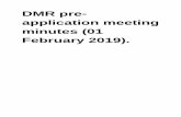 DMR pre- application meeting minutes (01 February 2019). · •Tshipi é Ntle Manganese Mining (Pty) Ltd (Tshipi) operates the Tshipi Borwa Mine located on the farms Mamatwan 331