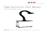 Industrial Fume Extractor User Manual - ATO.com · Fume Extractor Glob sales@ato.com al Shipping+1 ôììrñôñríñíõ 3 closed. 3. The longer the length of the smoking pipe, the