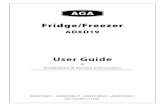 Fridge/Freezer · 2020. 6. 5. · Fridge/Freezer. ADXD19. User Guide & ... • Before you plug the appliance into the mains, clean the inside of the appliance using warm water and