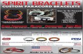 Bracelet Information.pdf · CUSTOM PARACORD BRACELETS Customizable Bracelet color Combinations 4 Color Process Digital Dome Logos Uses for the Paracord: Stitching up a Wound Shelter