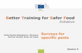Better Training for Safer Food - Pesticide Albaniapesticidealbania.com/wp-content/uploads/2016/04/04-Surveys-for... · 04/04/2016  · Food safety Statistical principles 14 • The
