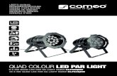 QUAD COLOUR LED PAR LIGHT - Huss Licht & Ton...QUAD COLOUR LED PAR LIGHT CLP56Q8WBS (black) CLP56Q8WPS (polished) CLP64Q8WBS (black) CLP64Q8WPS (polished) CONTROL FUNCTIONS: • DMX