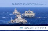 10 years of creating future defence capability · 2018. 12. 21. · 10 years of creating future defence capability. contents Key Message – government Key Message – industry ...