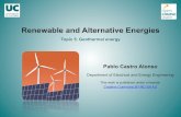Renewable and Alternative Energies · Topic 5. Geothermal energy Renewable and Alternative Energies Pablo Castro Alonso 5.1. Geothermal resources • The interior of the earth or
