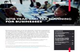 2018 YEAR-END TAX PLANNING FOR BUSINESSES · 2 2018 YEAR-END TAX PLANNING FOR BUSINESSES This Tax Letter primarily discusses federal tax planning. State taxes also should be considered