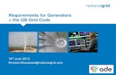 Requirements for Generators + the GB Grid Code... · Requirements for Generators Intro “…a network code which lays down the requirements for grid connection of power generating