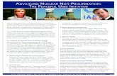 AdvAncing nucleAr n -ProliferAtion t PeAceful u initiAtive · 2019. 9. 6. · peaceful uses of nuclear energy, strengthens the IAEA and the nuclear nonproliferation regime to which