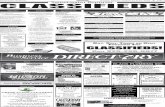 Sweetwater Reporter Classifieds Sunday Edition, August 22 ... · 8/23/2020  · Services CAN DO SCRAPS FOR CASH BUY JUNK CARS HAUL OFF APPLIANCES Demolition • Plumbing Handyman
