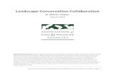 Landscape Conservation Collaboration · landscape conservation and other issues related to the authorities and relationship between the states and the FWS. The discussion raised questions