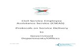 Civil Service Employee Assistance Service (CSEAS) Protocols on … · 2016. 11. 29. · Where the CMO has recommended that a staff member be referred to the CSEAS, managers may refer