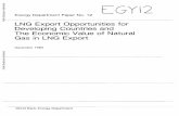 LNG Export Opportunities for Developing Countries and The ...€¦ · Natural gas exports from developing countries as LNG grew rapidly from 112 BCF in 1970 to about 1.2 TCF in 1980.