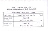 Sir Padampat Singhania School Kota | Learning With Innovation · AISSCE - Practical Exam 2019 Subject - Business Studies - 21 & 22.01.2019 Batch timing - 09:30 am to 12:30pm Total
