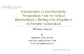 Transparency vs Confidentiality: Perspectives from the Various Stakeholders in Dealing ...research.osu.edu/files/Transparency-vs-Confidentiality.pdf · 2018. 9. 26. · Transparency