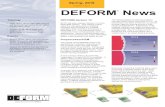 Volume 17, No. 2 DEFORM News · report generation option has also been added. It allows predefined reports to be generated at simulation time. The default global remeshing program