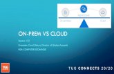On-prem vs cloud - W… · 132 What Should You Consider When Choosing On-Prem (OP) vs. Cloud (CSD) 3/11 11:00am 347 Product Restrictions Text “NSA2020” to 44222 and Receive Copies