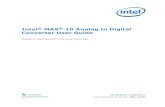 Intel® MAX® 10 Analog to Digital Converter User Guide€¦ · Intel® MAX® 10 Analog to Digital Converter User Guide Updated for Intel ® Quartus Prime Design Suite: 19.1 Subscribe