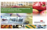 A directory of Food and Supporting Services Companies in ...ontarioeast.ca/sites/default/files/2015 OEEDC FOOD DIRECTORY-FIN… · LMP Transport M.R. Fastfreight McMullen Custom Transport